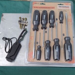 8PC.Black Screwdriver Set NWT&Bonus Items